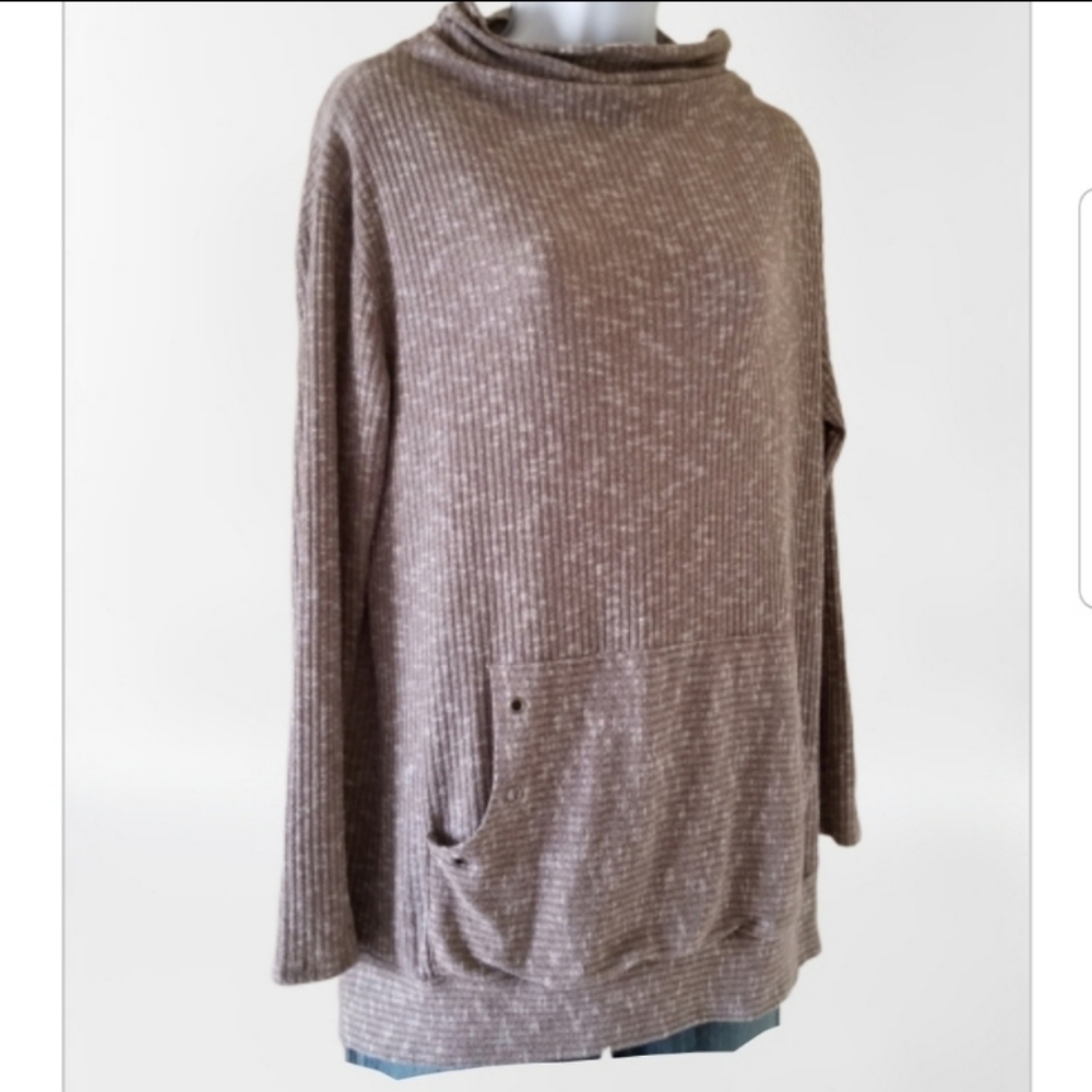Mai Soli Mock Turtleneck Sweater, sz M